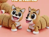 Articulated Corgi dog STL & 3MF – Flexi Print in place-5