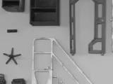 Floor and ceiling bracket for 1/12 Action figures-0