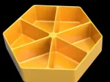 Hexagonal flat desk and kitchen organizer-0