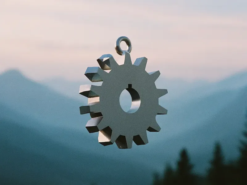 HELICAL GEAR KEYCHAIN 