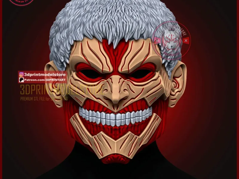 Armored Titan Head Mask - Reiner Attack on Titan Cosplay