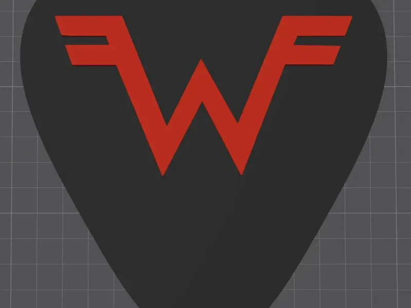 Weezer Guitar Pick Art