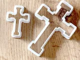 Cortador de Biscoitos em Forma de Cruz, 5 tamanhos, Cruz, Forma, Comunhão, Batismo-0