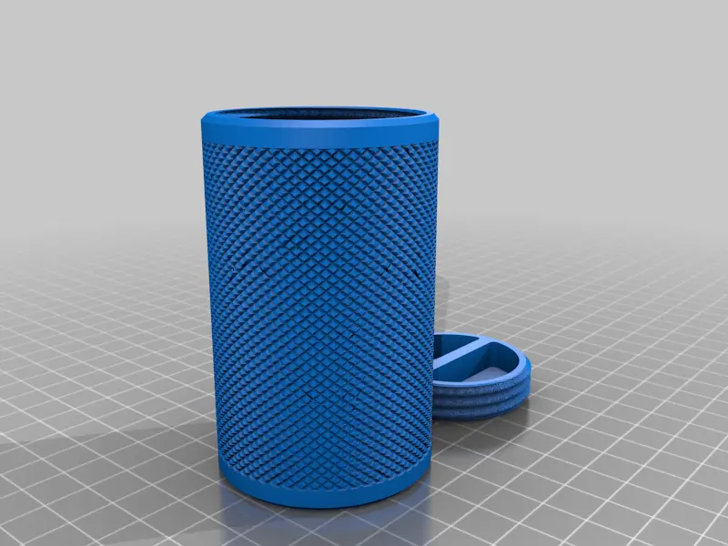 Knurled Flush Screw Lid Container - 50mm X 80mm