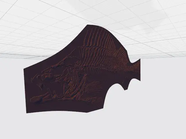 Fossil Fish Replica – Paleoart Wall Display