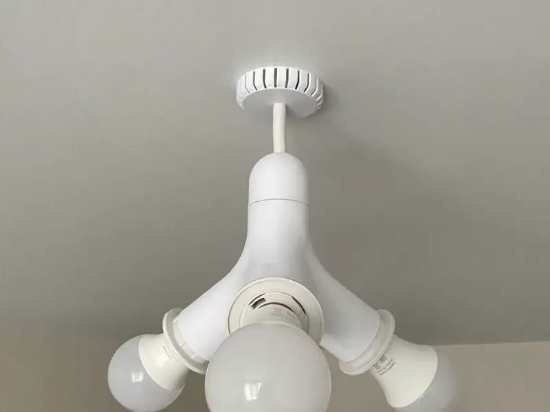 triple mini chandelier
