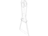 Plastic Hand Scraper with Hanging Hole-3