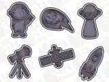 Space cookie cutter set of 6-0