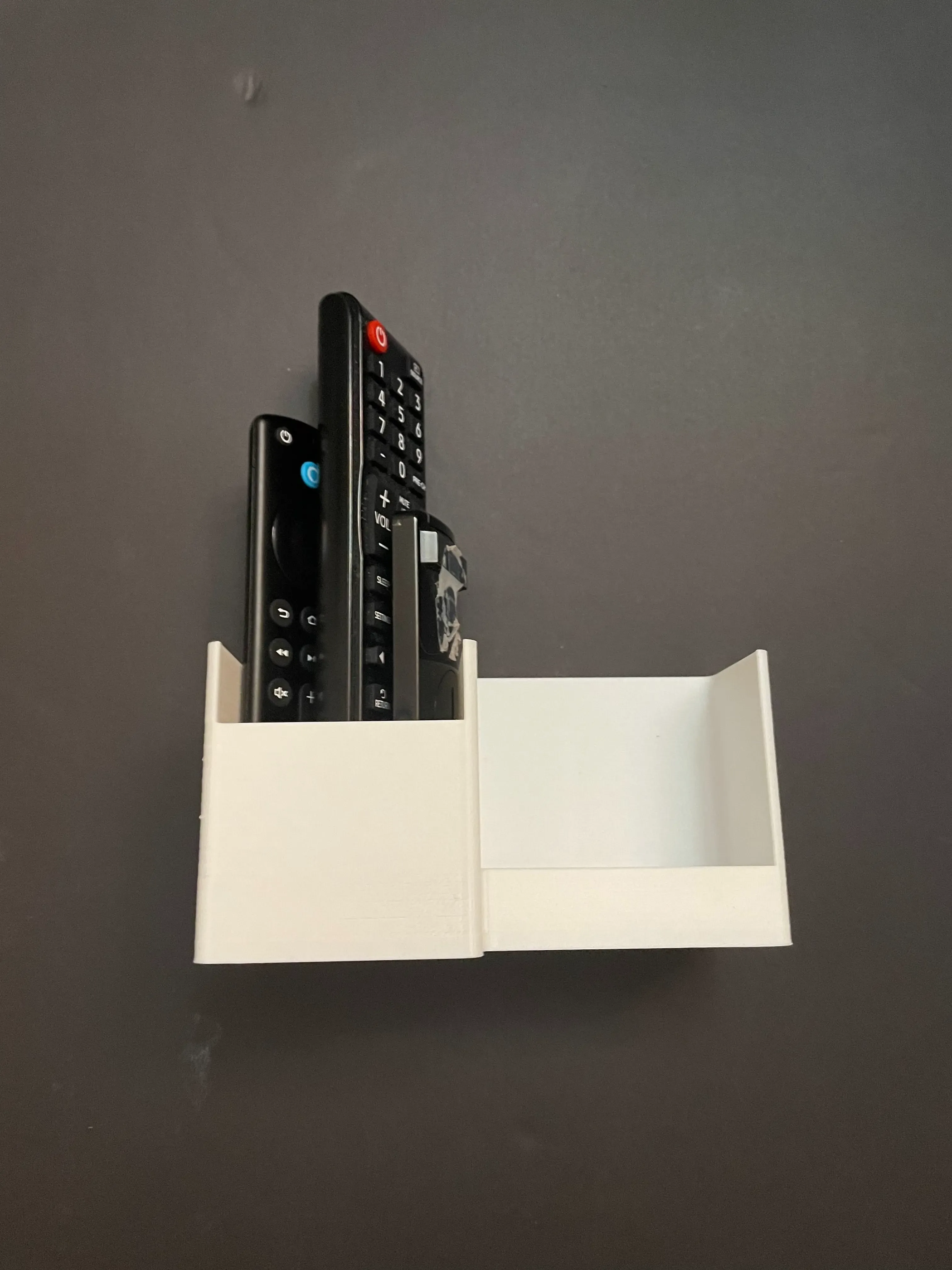 Wall Mounted Remote and Phone Holder