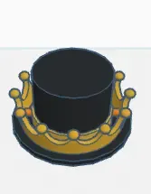 Crown with hat