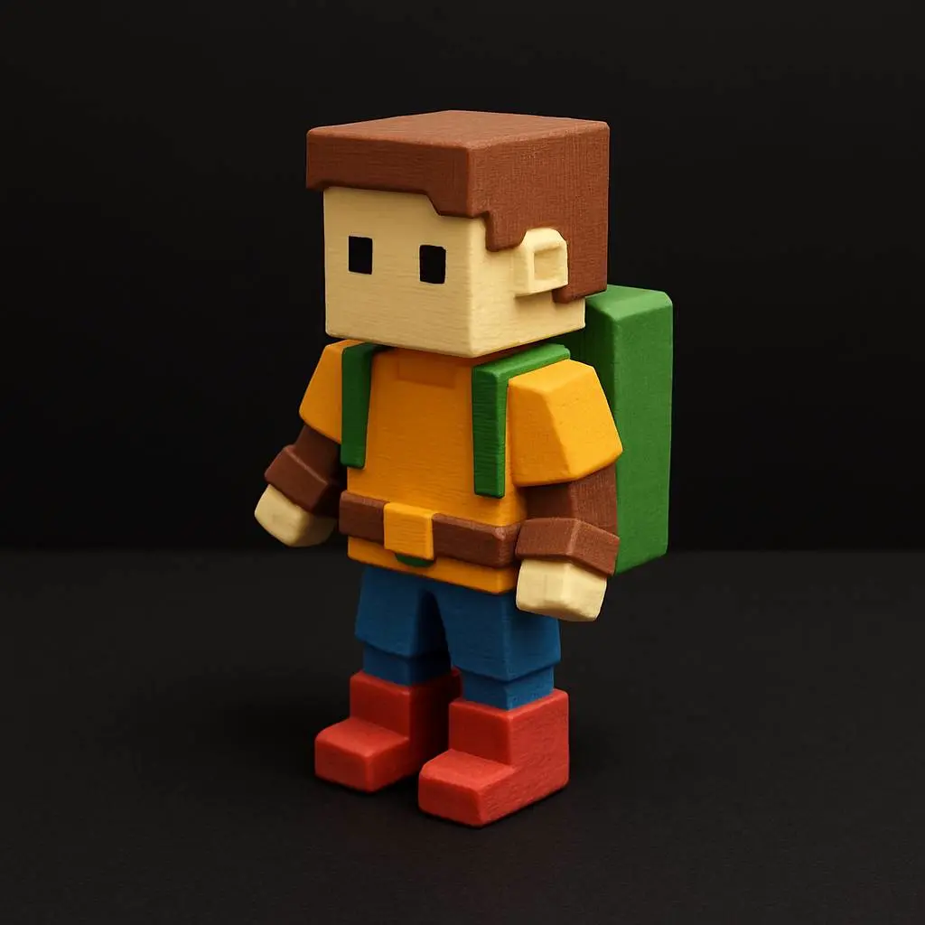 Pixel Hero Figure