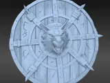 Viking Wolf  Shield-1
