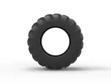 Tire of Vintage Pulling tractor Version 2 Scale 1:25-5