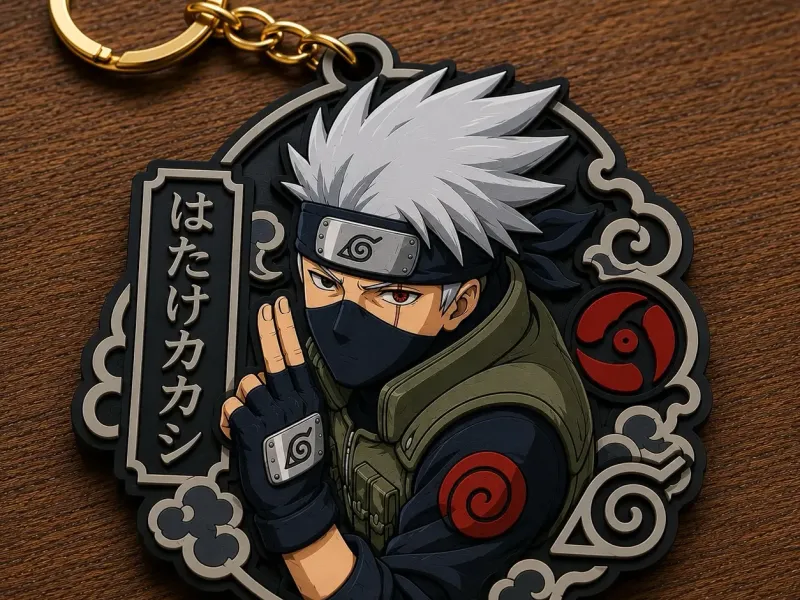Porta-chaves Kakashi Hatake – Design inspirado em anime