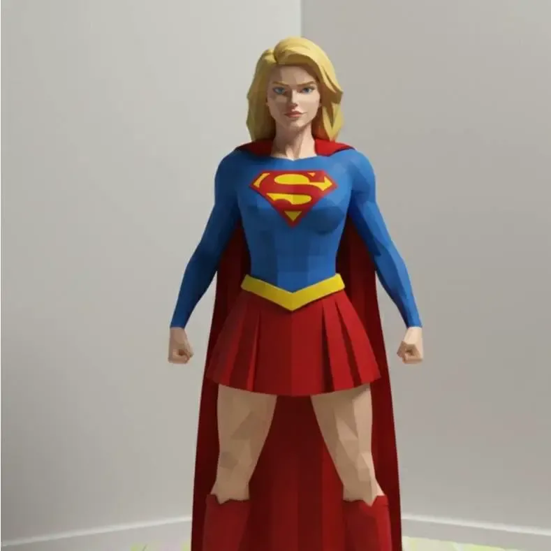 Super girl- low poly