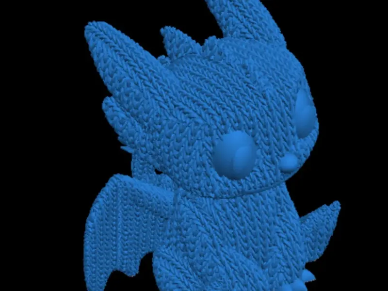 Very cute toothless knit print.