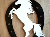 Caballo en herradura escultura decorativa o pared arte 2D-2