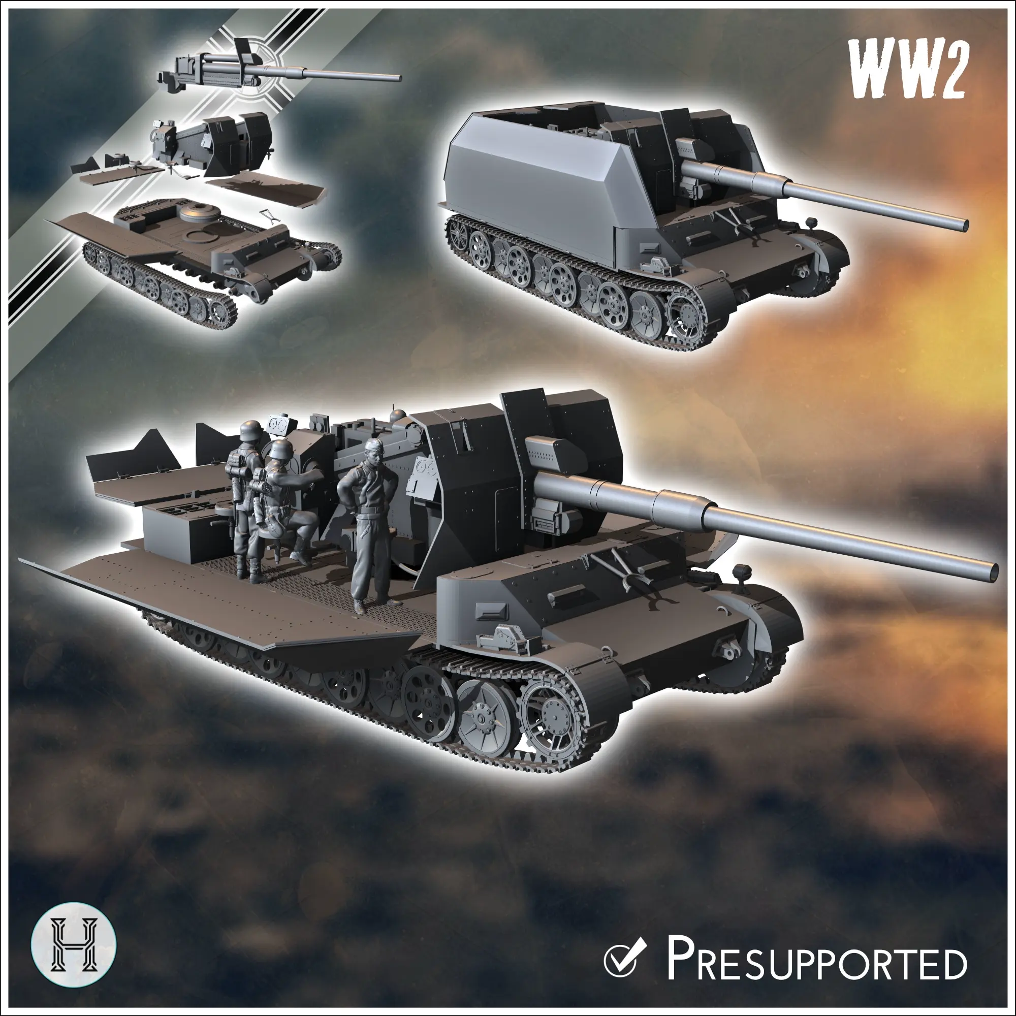 German WW2 vehicles pack (Panzer IV variants No. 3) - ww2 mi