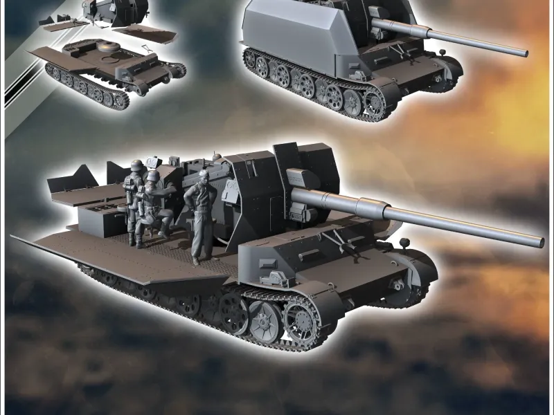88mm FlaK auf Sonderfahrgestell (Pz.Sfl.IVc) (Grille 10) - m