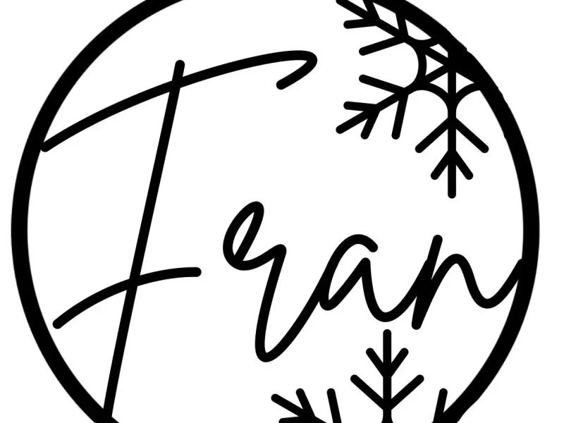 Navideña personalizada con el nombre de Fran