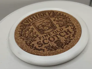 Cork coaster base