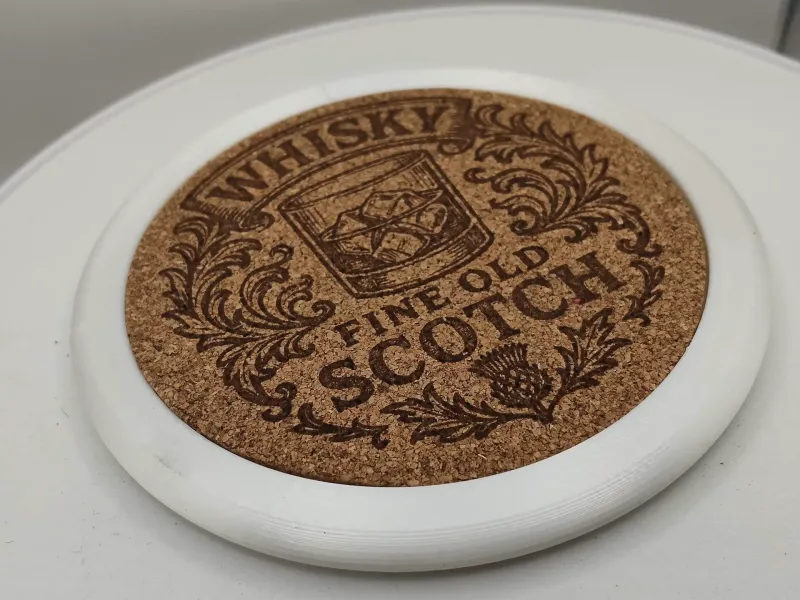 Cork coaster base
