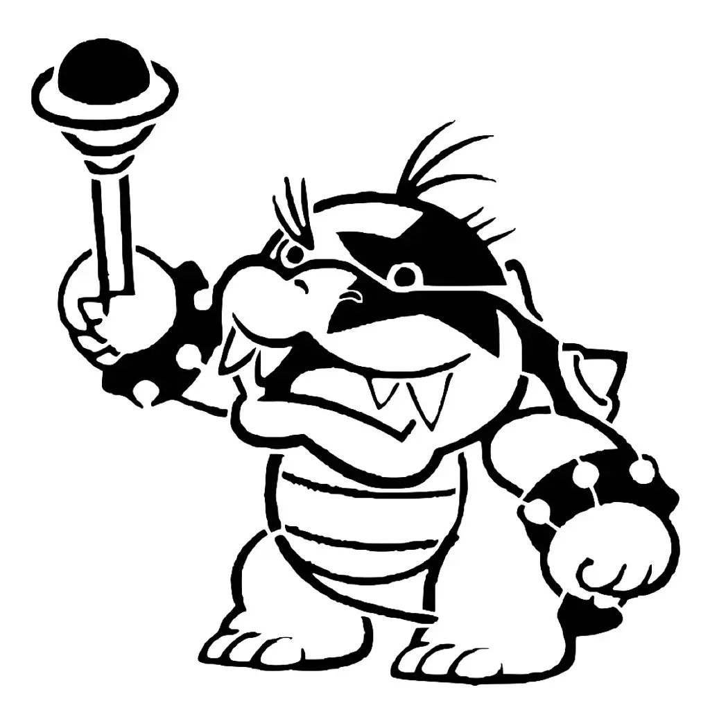 Morton Koopa Jr. stencil