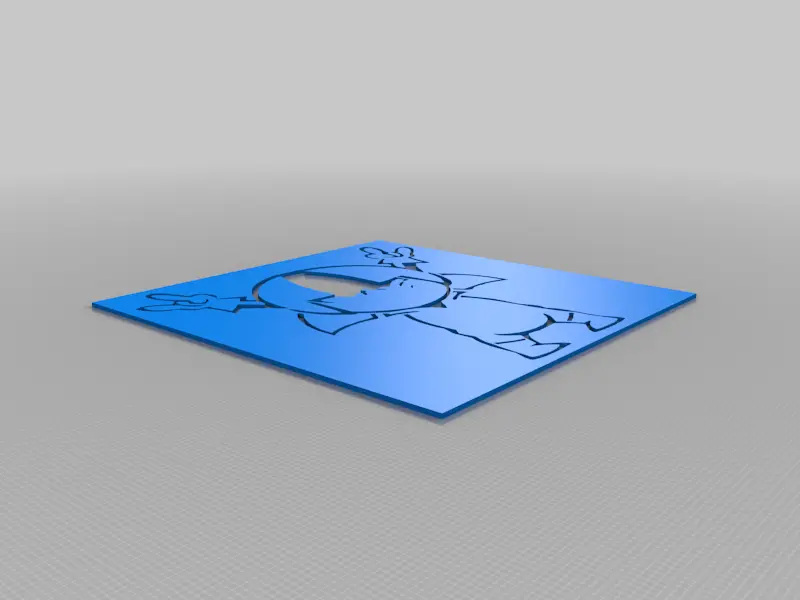Kick Buttowski stencil
