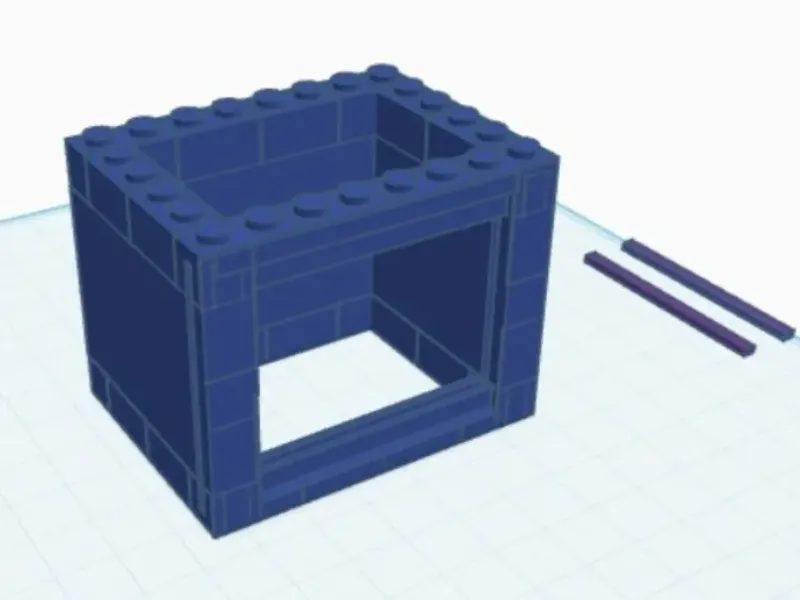Lego Fabrik 2x4x3 Brick Stand