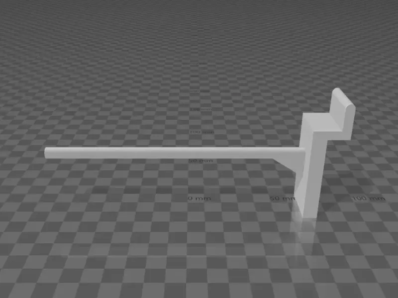 Slat Wall Hook for low wight items