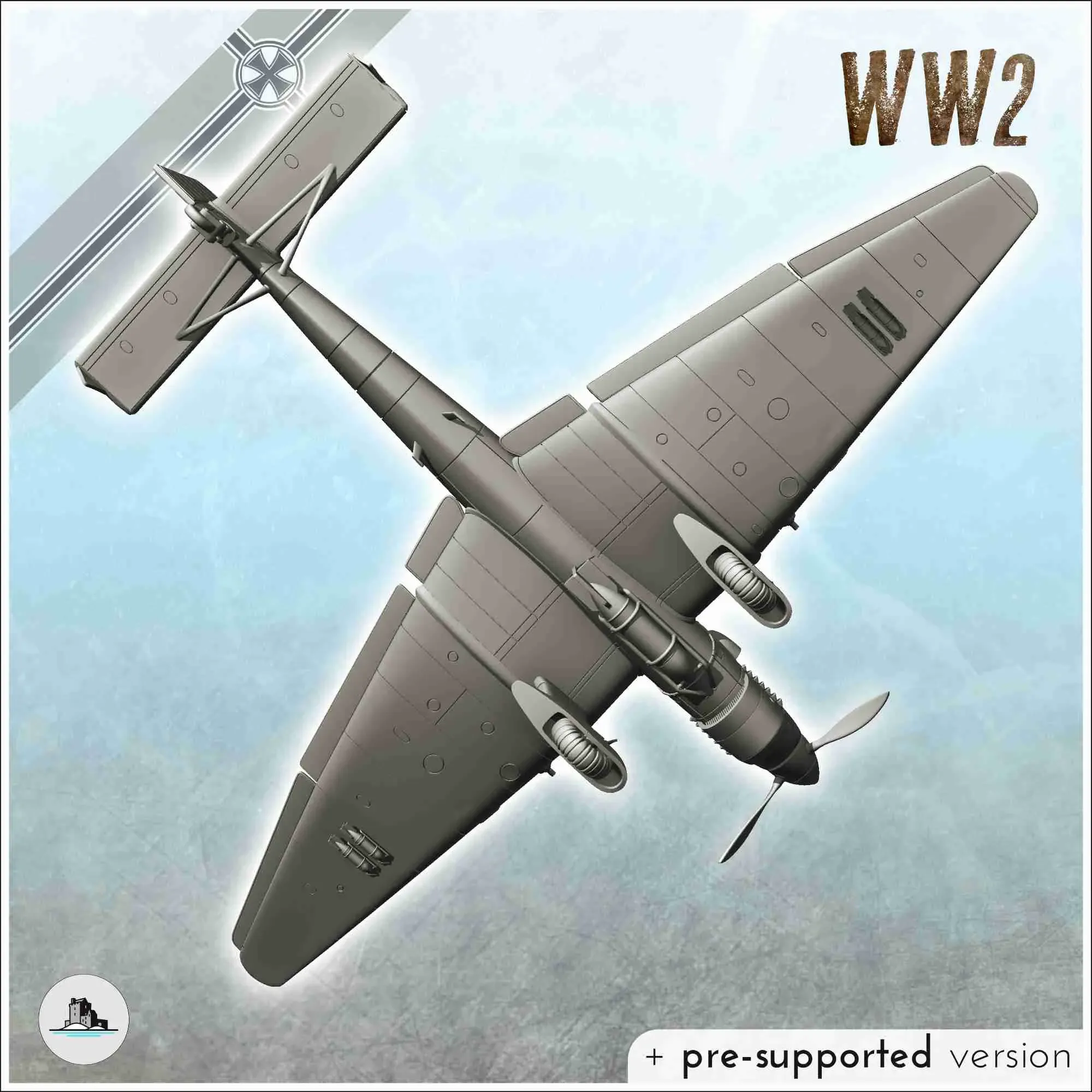 Junkers Ju 87 Stuka - WW2 Terrain plane aircraft diaroma