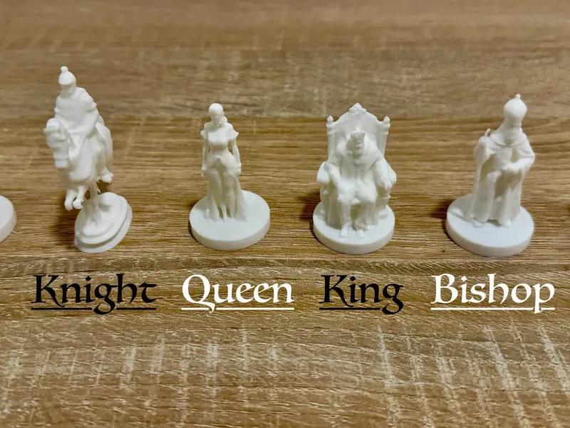 Pièces d'échecs réalistes
