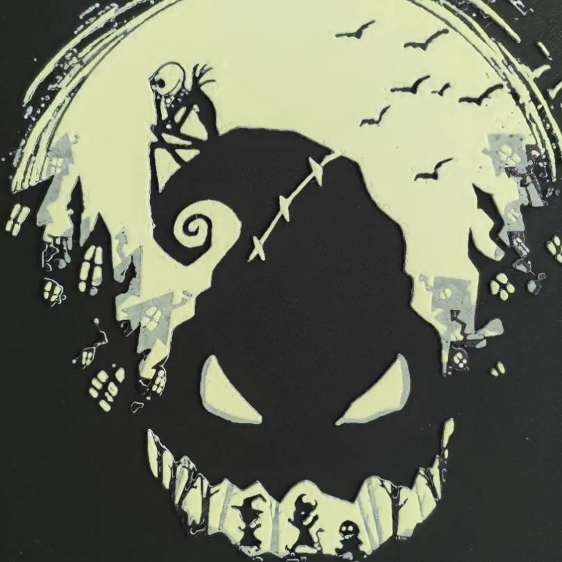 Hueforge Jack Skellington thinking