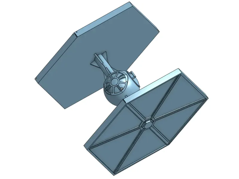 easy to print tie fighter