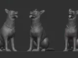 jarman safed dog 3D print model-0