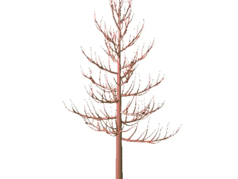 Bare Branch Tree Sculpture STL Model