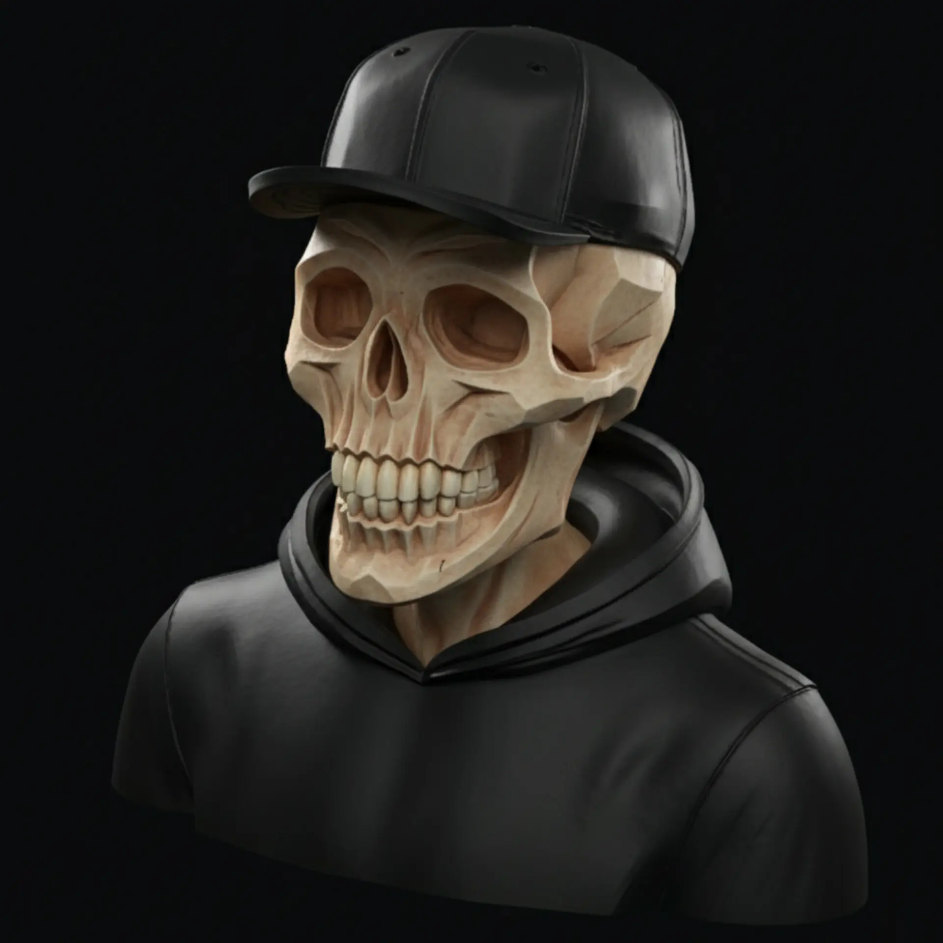 HAT SKULL BUST .