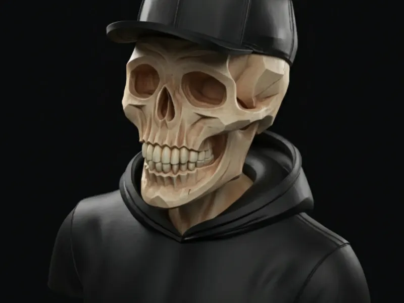 HAT SKULL BUST .