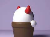 Potted Halloween Ghost-3