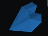low poly 3d heart-1