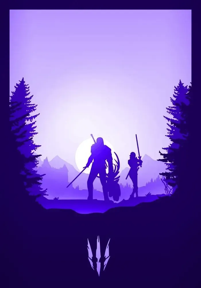 The Witcher lightbox (cutie de umbre)