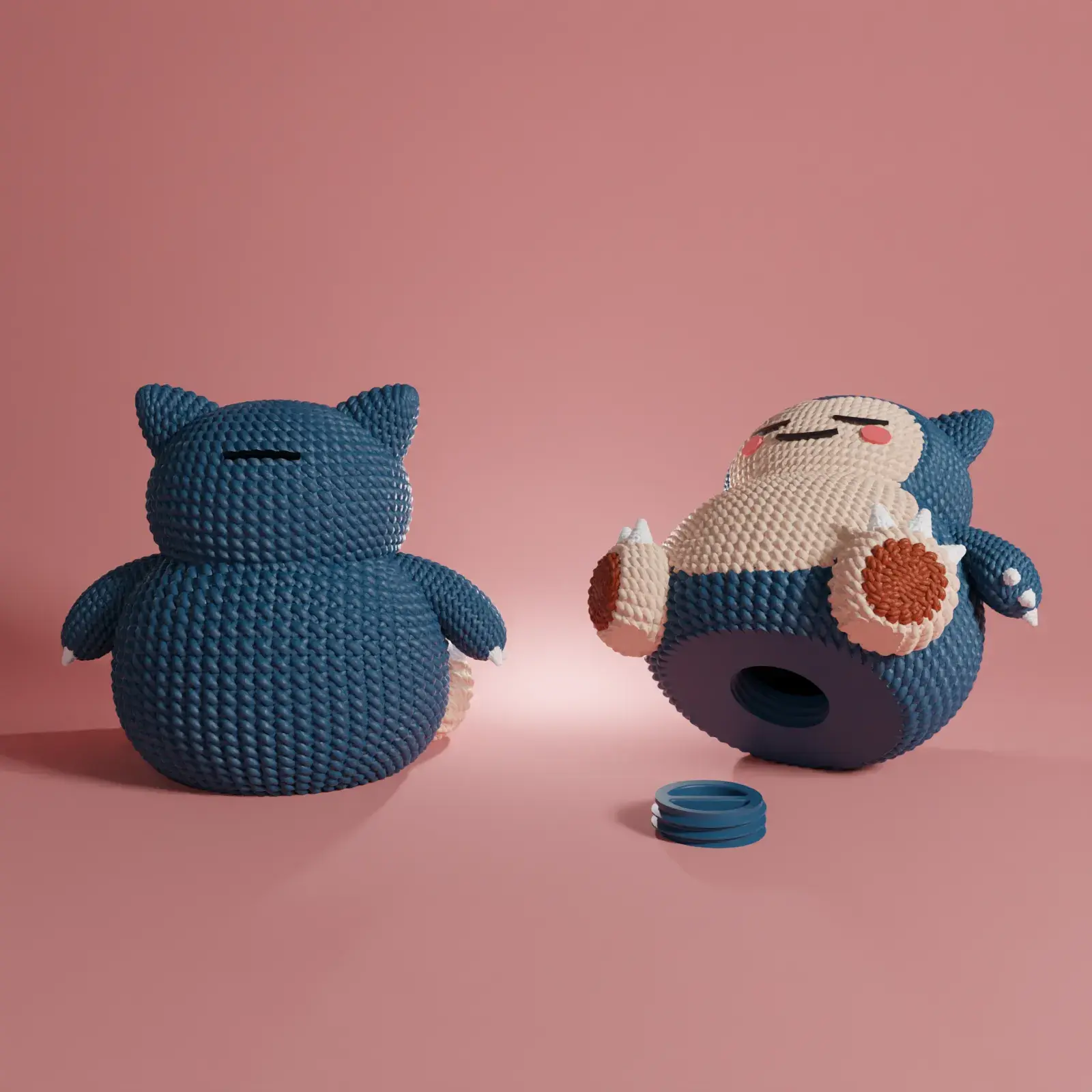 POKEMON SNORLAX CROCHET KNITTED - STL & 3MF MULTICOLOR