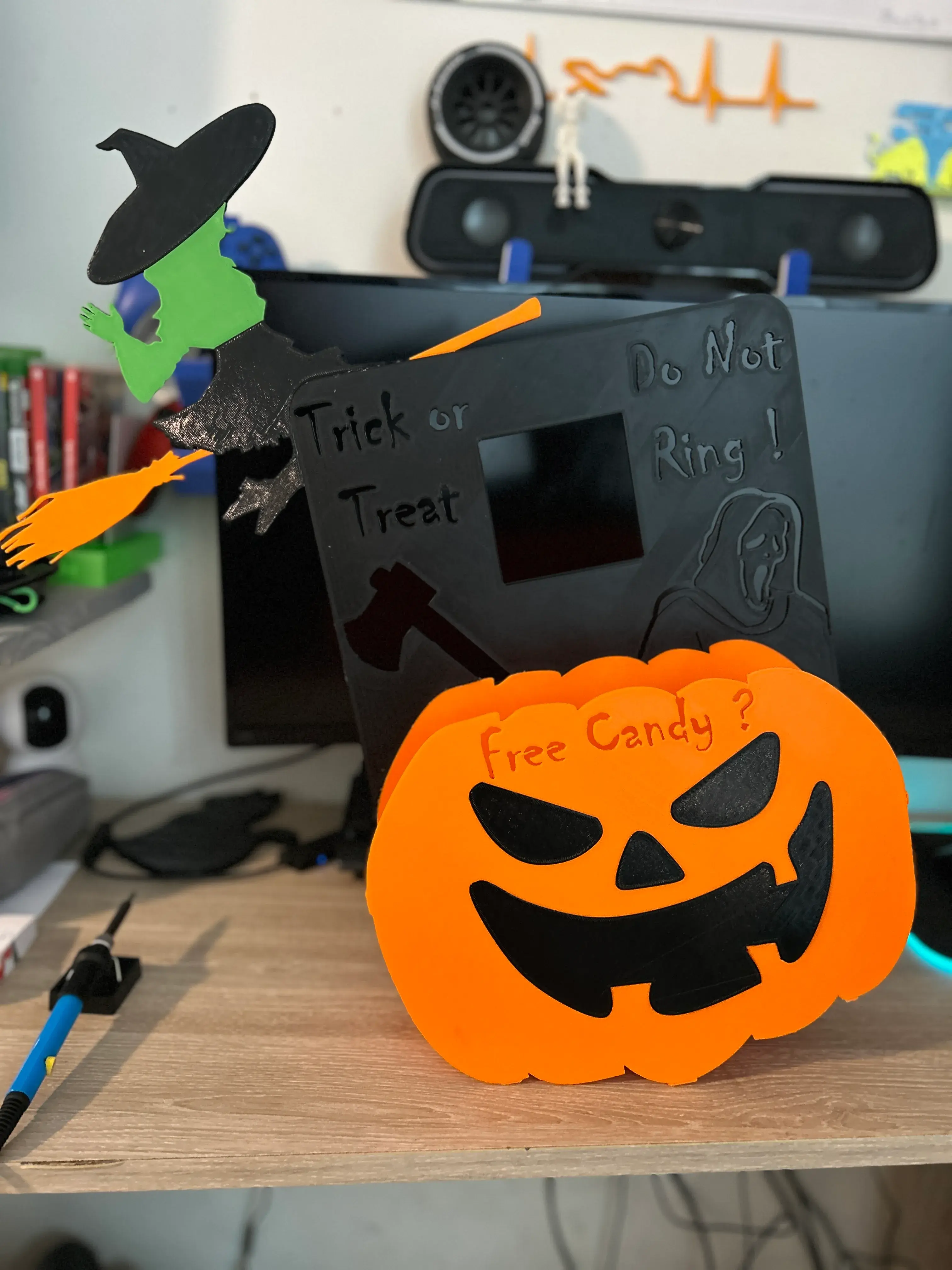 Halloween Doorbell Candy Tank
