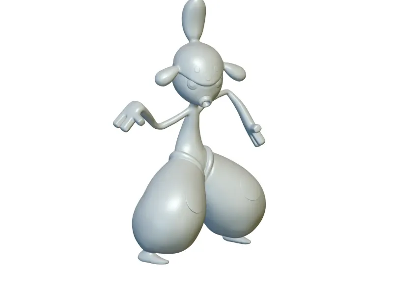 Pokemon Medicham #308 - Ready for 3D Printing!