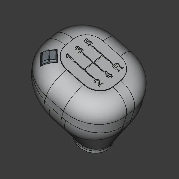 5 Speed Shit Knob With button