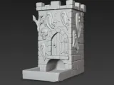 Gothic Haunted Dice Tower-4
