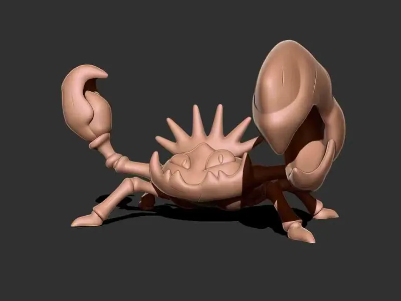 Покемон - кинглер 3D модель для печати