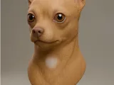 犬の胸像-1