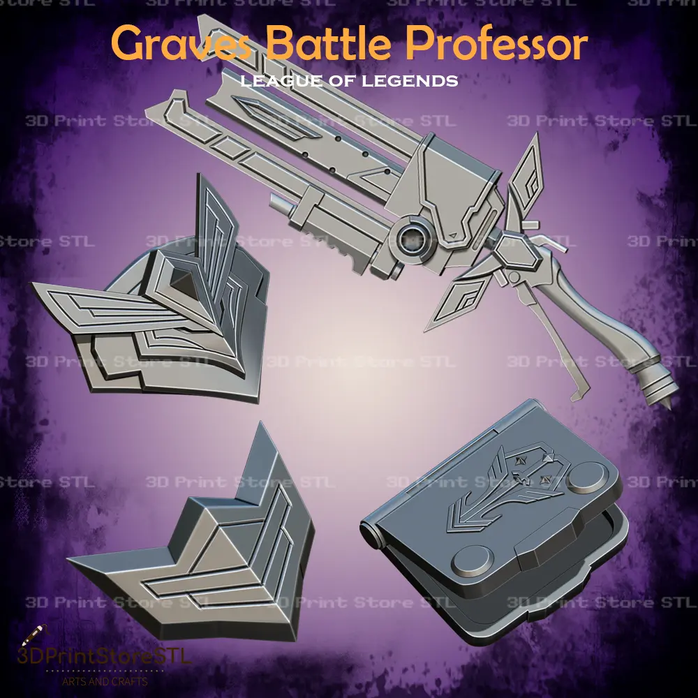 Cosplay del Profesor de Batalla Graves League of Legends - Archivo STL