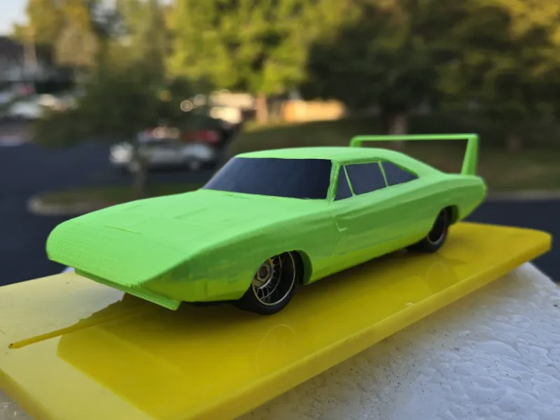 INPRIME R/C 1/32 SLOT CAR CHARGER DAYTONA and CHASSIS